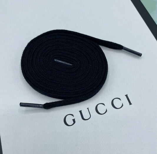 Gucci Ace Style replacement Shoelaces Black (120 cm)